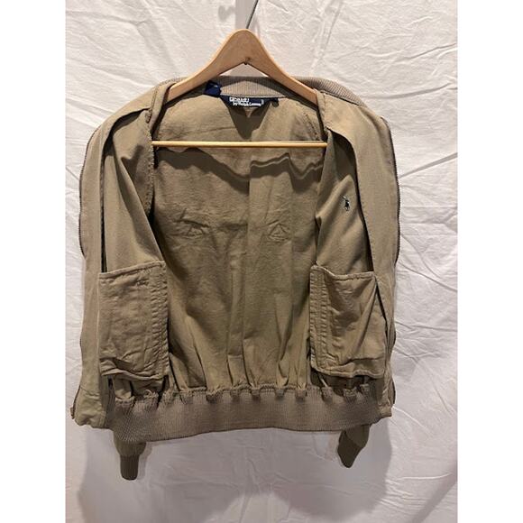 VTG Polo Ralph Lauren Jacket Harrington Wool Blend Collar Cuffs 90s M - Picture 4 of 7